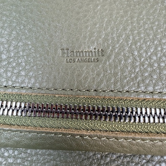 Hammitt VIP Olive Green Leather Crossbody Shoulder Bag Gunmetal Hardware - Picture 2 of 16